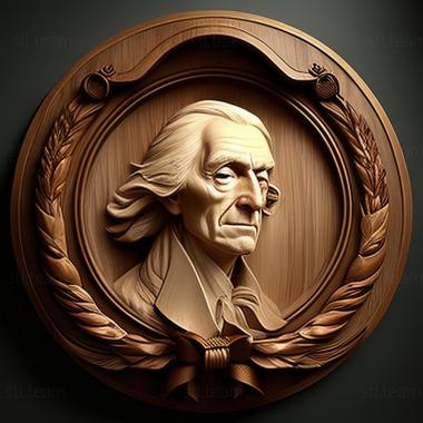 3D model John Trumbull American artist (STL)